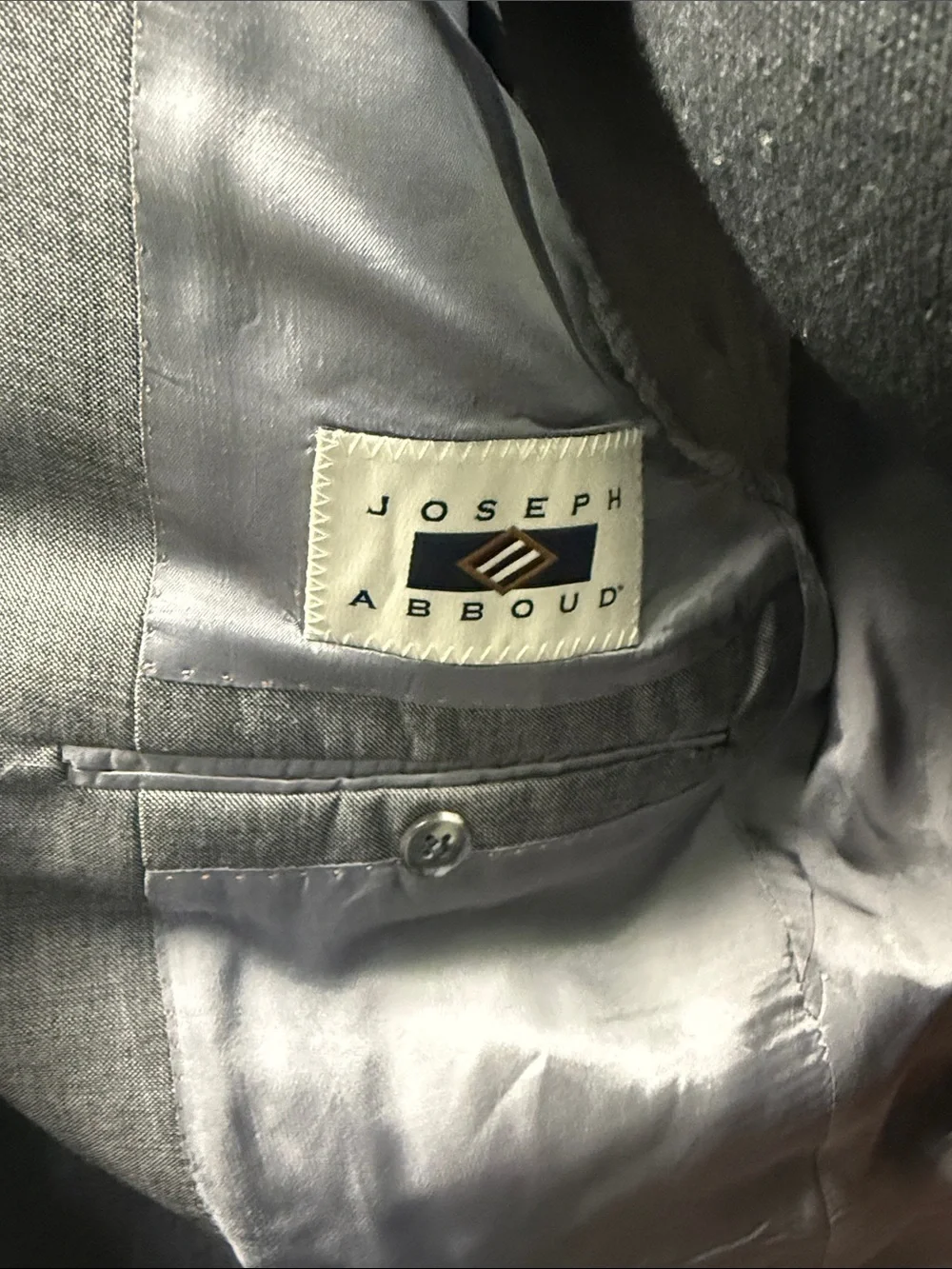 Joseph Abboud Gray Two-Button Notch Lapel Sport Coat
